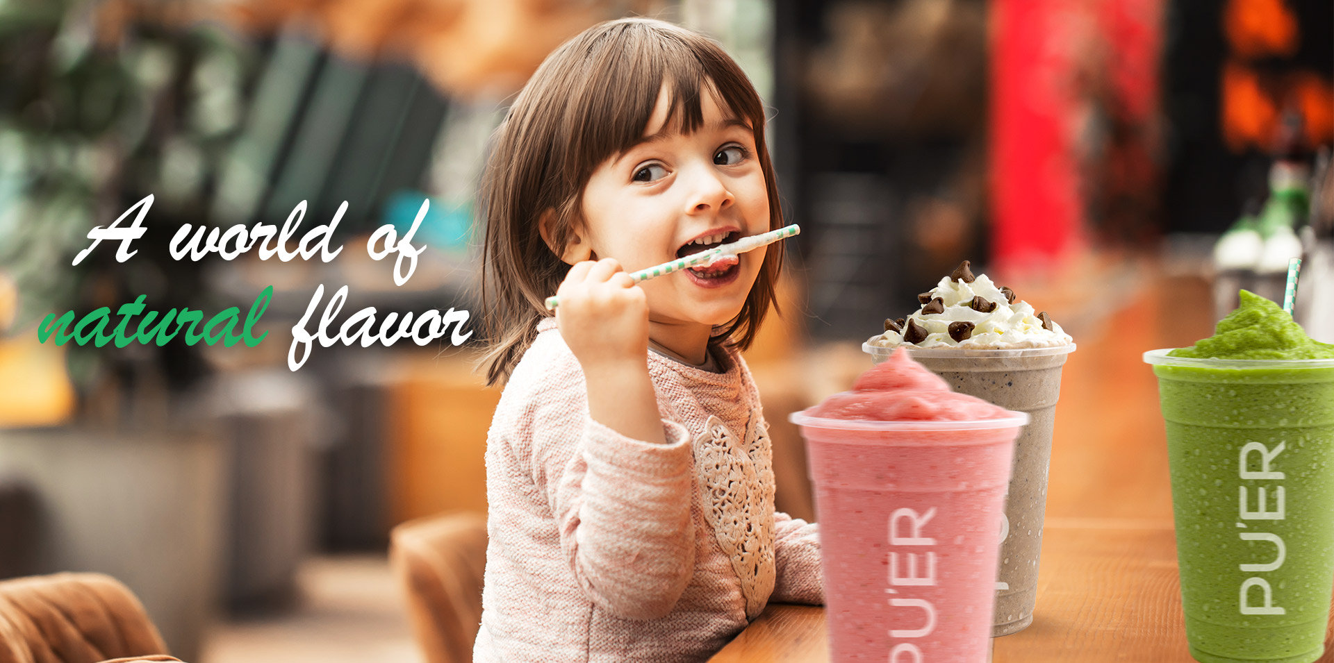 Kids-Friendly Delights: Fresh Fruit Smoothies at Pu’er Taiwan Tea & Coffee