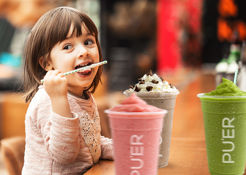 Kids-Friendly Delights: Fresh Fruit Smoothies at Pu’er Taiwan Tea & Coffee