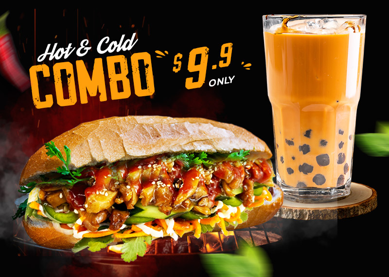 Lunch Combo Extravaganza: Savor the Best of Vietnamese Sandwiches and Boba Delights at Pu’er Taiwan Tea & Coffee